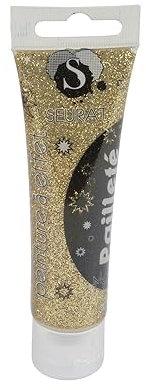 Homéa, Peinture Acrylique en Tube Effet Paillete 60Ml Or