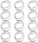 Feyarl Metall Serviettenring 8er Set Serviettenschnalle Silber Serviettenhalter Napkin Ring Hochzeiten, Partys und Dinner-Events - dekoratives Freunde und Familie