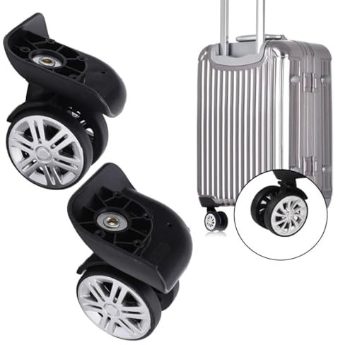 2 Stück Ersatz Rollen für Koffer, Gepäck Ersatzräder, Universal Gepäck Ersat Wheel Ersatz, Kofferrollen für Weichschalen Hartschalen-Koffer Gepäck und Reisekoffer, Paare