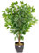 CHRISTOW Artificial Ficus Tree, Fake Weeping Fig House Plant for Home Decoration, Lifelike Green Leaves, Natural Wooden Trunk with Twists, Weighted Pot, Indoor Outdoor (90cm / 3ft)
