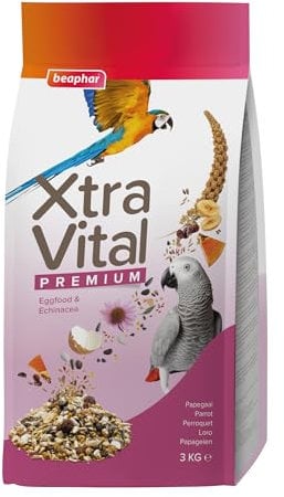 BEAPHAR - XtraVital Papageien - All-in-One Premium Nahrung Für Papageien - 3 kg