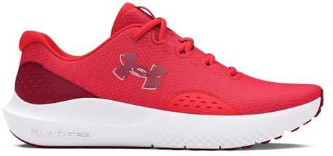 Under Armour Herren UA Charged Surge 4 Laufschuh, Red Cardinal, 42.5 EU
