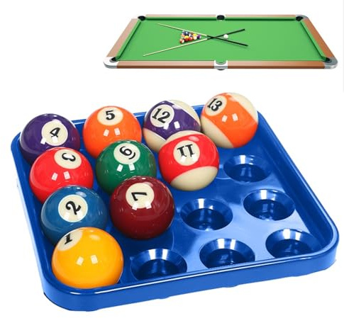 Pool Ball Holder | ABS Pool Ball Carrying Tray | Billiard Ball Storage Tray for 16 Balls Full Set Regulation Size Billiard Balls, Pool Table Accessories