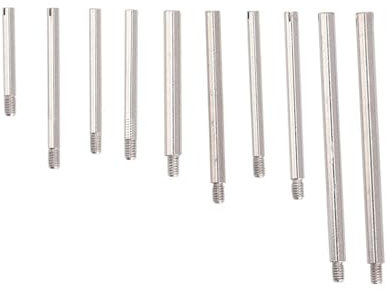 Haosie Watch Strap Pins, Metal Watch Bar Pins, 10 Different Sizes of Watch Pins for Watch Repair Accessories with Storage Box (100pcs)