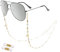 EegantCho Modische Brillenkette der Frauen, Sonnenbrille Anti Verlust, Lesebrille Rahmen, vergoldeter Farbschutz, exquisite Geschenkbox Verpackung (Planeten)