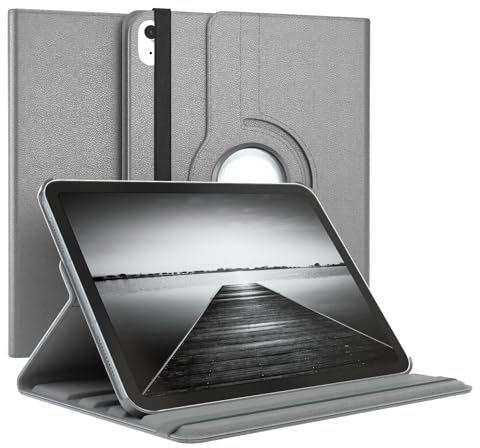 World biz 360 Rotating Case for iPad Air 11 inch M2 2024 Air 6th /10.9 Air 5th 2022/Air 4th 2020, Protective Stand Cover, Auto Wake/Sleep for iPad Air 6 5 4 Generation (Grey)