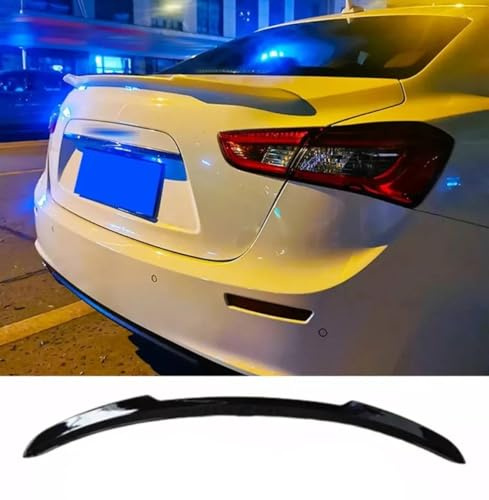 For Auto Perfectionists UK Rear Boot Spoiler Compatible With Maserati Ghibli Body Kit 2013-2024 ABS Gloss Black