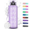 Botella agua Gimnasio - 1.5l - Botella agua Prueba de Fugas, Botella de Agua Deportiva, con Marcador de Tiempo, Cantimplora de Motivación, Water Bottle para Gym, Adulto, Bicicleta, Escuela, Oficina