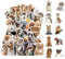 50 Stück Meme Sticker Set, Wasserfeste Hunde-Aufkleber, Vinyl-Aufkleber für Autos, Funny Tier Aufkleber für Laptop, Snowboards, Gepäck, MacBook, iPad und mehr (Hund)