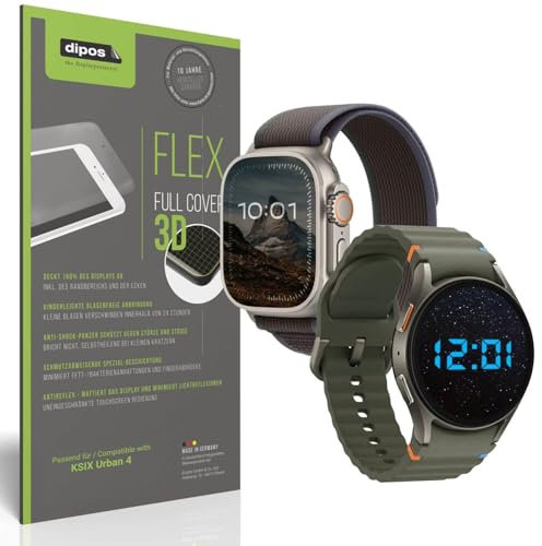 dipos FLEX 2x Protector de Pantalla mate compatible con KSIX Urban 4, Anti-reflectante, 100% de cobertura de Pantalla, compatible con huellas dactilares