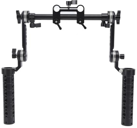 Rosettengriff-Set, 15-mm-Kamera-Schulter-Rig-Griffe, Verstellbar für DSLR