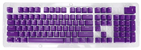 MTLAVISHE 106 Tastenschlüsselkaps für mechanische Tastatur Zwei Farbeinspritzung undurchlässige Schlüsselkaps mit OEM -Höhe für EIN Komfortables Tipperlebnis, das für die meisten (Weiße Zahl)