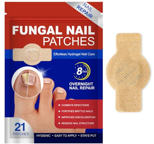 Fungal Nail Treatment for Toenails Extra Strong, Fungal Nail Patches, Multi-Purpose Toenail Repair Treatment Pads, Fungal Nail Treatment,21 Patches