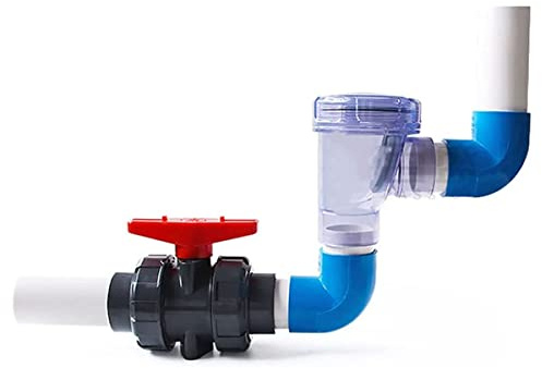 PLLJIAXUAMCLNL PVC-Rückschlagventil mit Winkelklappe, ID 50mm Transparentes Rückschlagventil mit Rückflussverhinderer, Küche Kanalisation Rohr Rückschlagventil Rückstau Entwässerung