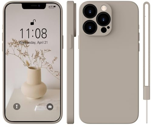WXX für iPhone 13 Pro Max Hülle Silikon Case 6.7'' Titanium Grau | Handyhülle Dünn Slim mit Microfiber,Kratzfeste Rundumschutz Case Hülle für iPhone 13 Pro Max