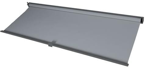 BERLINLODGE Seitenwand für Pergola 3x3,7m | HxB 206x338cm | Pavillon Rollo Ersatzseitenwand | Anthrazit | Stoff/Textil