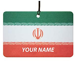 Iran Flag Personalisierter Auto Lufterfrischer