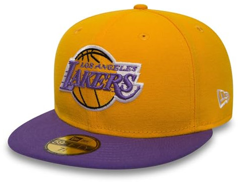 New Era Unisex Cap Nba Basic Los Angeles Lakers Kappe, Gelb, 56 EU