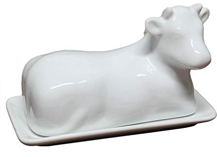 Apollo Housewares 4695 Apollo Butter Dish Cow Large, Plastic