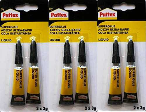 Pattex Sekundenkleber 2 x 3g flüssig liquid (6 x 3 g)