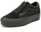 Vans Femme Old Skool Platform Baskets, Noir (Black/Black Bka), 37 EU