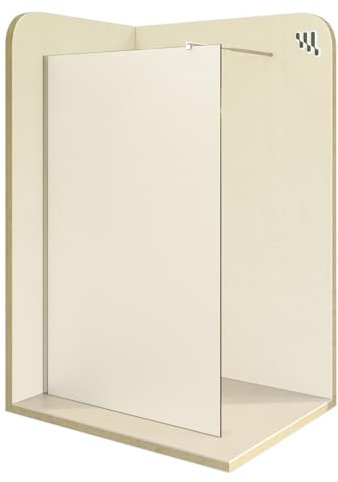 i-flair Duschabtrennung Walk In FIONA 150x200 cm Duschwand Dusche 10mm STARK aus SATINIERTEM NANO ESG Sicherheitsglas mit EDELSTAHL Wandprofil #740