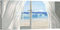 ART PRINT CAFE' – Quadro, Finestra sul Mare - Stampa su Tela – Pierre Benson, Window by The Sea (Dettaglio) – 140x70 cm