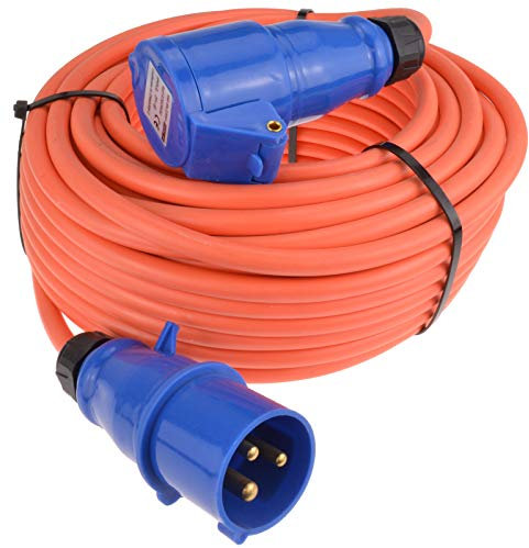kenable Caravan/Motorhome 3 pin Electric Hookup 2.5mm 16A Mains Extension Cable 25m [25 metres]