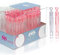 EinsSein 96x Seifenblasen Hochzeit Herzgläschen Box Weiss-rosa Wedding Bubbles gefüllt Vintage hochzeitsdeko Herz gastgeschenk tischdeko hochzeitsseifenblasen Candy bar luftblasen deko Flüssigkeit
