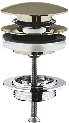 Grohe Ablaufventil mit automatischer Ablaufgarnitur 1 1/4 mit Push-Open, 4 x 10 x 12 cm, Chrom (Referenz: 65807EN0)