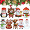 Yueser Weihnachten Luftballons, 9 PCS Weihnachten Folienballon Helium Luftballons Weihnachtsballons Weihnachtsmann Foilballoon Aluminiumfolie Luftballons Weihnachtsdeko für Weihnachtsfeier Dekoration