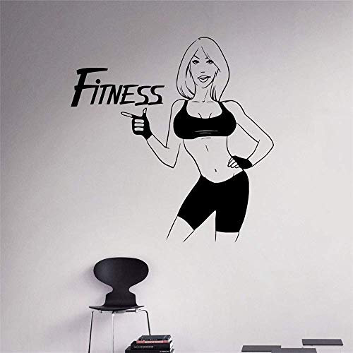 Adesivo Murale Vinile Fitness Palestra Allenamento Vinile Adesivo Stile Di Vita Sano Interno Casa Arte Murales Design Casalinghi