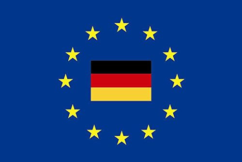 U24 Fahne Flagge Europa mit Deutschland Bootsflagge Premiumqualität 60 x 90 cm