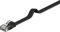 PremiumCord Câble réseau plat Ethernet LAN & patch Cat6 UTP rapide flexible & robuste Câble RJ45 1 Gbit/S, AWG30/7, câble en cuivre 100% Cu, noir, 1 m