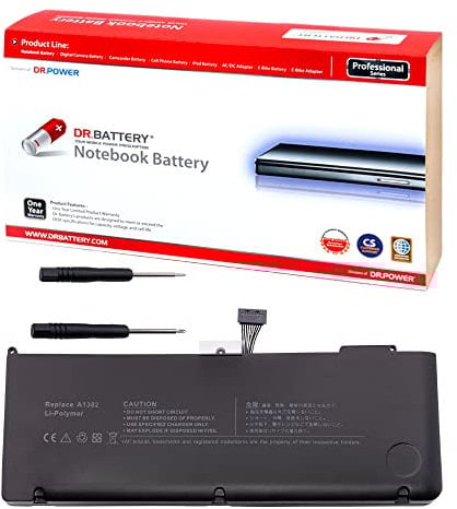 DR. BATTERY A1382 Laptop Battery Compatible with Apple MacBook Pro 15 inch A1286 (only for Early 2011, Late 2011, Mid 2012) fit MC721LL/A MC723LL/A 661-5844 020-7134-A [10.8V/56Wh]
