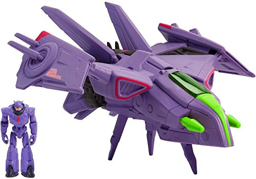 Buzz Lightyear HHJ61 - Disney Pixar Lightyear Hyperspeed-Serie Zurg Kampfschiff ca. 24 cm lang, authentische Details, mit Zurg-Figur ca. 6 cm groß, Geschenk für Fans ab 4 Jahren