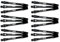 THOR-DARTS ®™ Aluminiumschäfte 47mm medium Dart Alu Shafts 6 Set = 18 Stück schwarz