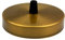 LEDSone Ceiling Rose Pendant Cable Grip Clamp Plate for Light Fitting Hanging Lamp,100mm Black Colour Full Set UK Stock (Yellow Brass)