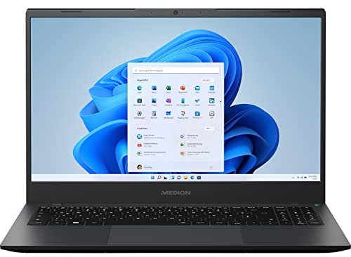 MEDION E15413 39,6 cm (15,6 Zoll) Full HD Notebook (Intel Core i5-1235U, 16GB DDR4X RAM, 1TB SSD, Intel Iris XE, HD Webcam, Win 11 Home)