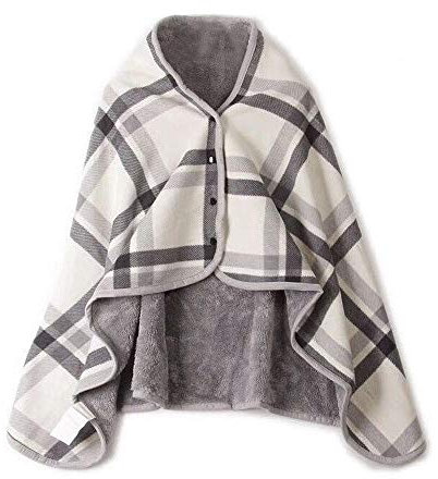 Damen Poncho, Winter Warm Umhang, Strick Cape Cardigan Für Frauen, Wrap Open Front Cape, Winter Warm Decke, Dicke Fleece Decke (A, One Size)
