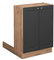 Vicco Îlot de Cuisine Fame-Line, Anthracite-Or/Chêne de Force doré, 60 cm sans Plan de Travail