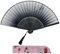 Kibon Folding Fans, Handheld Fans, Hand Fans, Bamboo Fans with Tassel for Birthday Gifts Dancing Cosplay Wedding Party Props Decoration (Navy Blue)