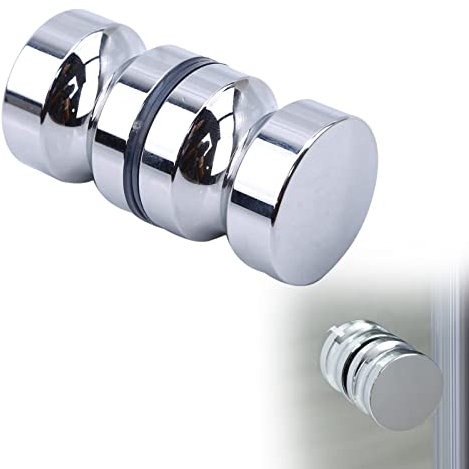 Manija de la Puerta de la Ducha,Manillas de Puerta de Cristal,Manija de Ducha de Acero Inoxidable,Pomos para Puertas Correderas de Ducha,Manija de Repuesto de Puertas de Cristal para Baño,Cocina
