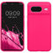kwmobile Handyhülle für Google Pixel 8 Hülle, für Pixel 8 Case - Hülle Silikon - kabelloses Laden - Neon Pink