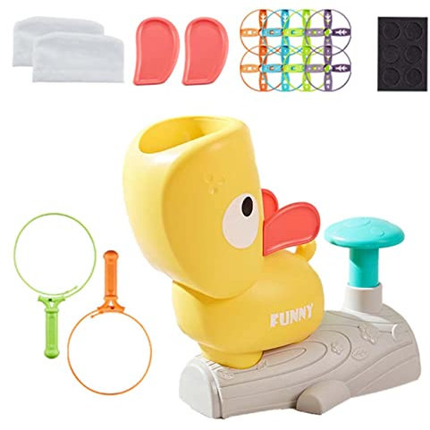 itrimaka Lanzador de platillo Volador de pie - Máquina de platillo Volador emergente Creativa,Lanzador de Disco de platillo Volador, Juguetes para Interiores y Exteriores, Recuerdo de Fiesta