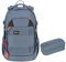 Lässig Bold Origin Schulrucksack-Set 2tlg mit Schlamperbox (Blue)