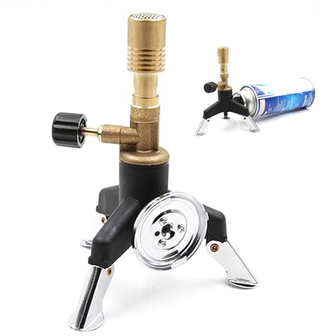 Kit Bruciatore Bunsen, Bruciatore a Butano Da Laboratorio, Mini Fornello Da Tavolo a Butano, Durezza Della Fiamma E Temperatura Regolabili, Alta Efficienza Di Combustione, Per Cucina All'aperto
