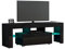 Panana Meuble TV LED, Banc TV, Éclairage LED RGB avec Couleur réglable, Convient pour Salon ou Chambre, 130x35x45cm (Noir)