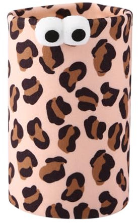 Pet Snood Ear Covers for Dogs & Cats - Noise Protection Ear Muffs & Neck Warmer (Leopard, S)