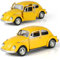 Risopen Käfer Modellauto 1/36, Compatible for VW Beetle Polizeiauto Zinklegierung Auto Modell mit Rückzugmotor, Druckguss Auto Spielzeug Dekoration für erwachsenes Kind (2.gelb)